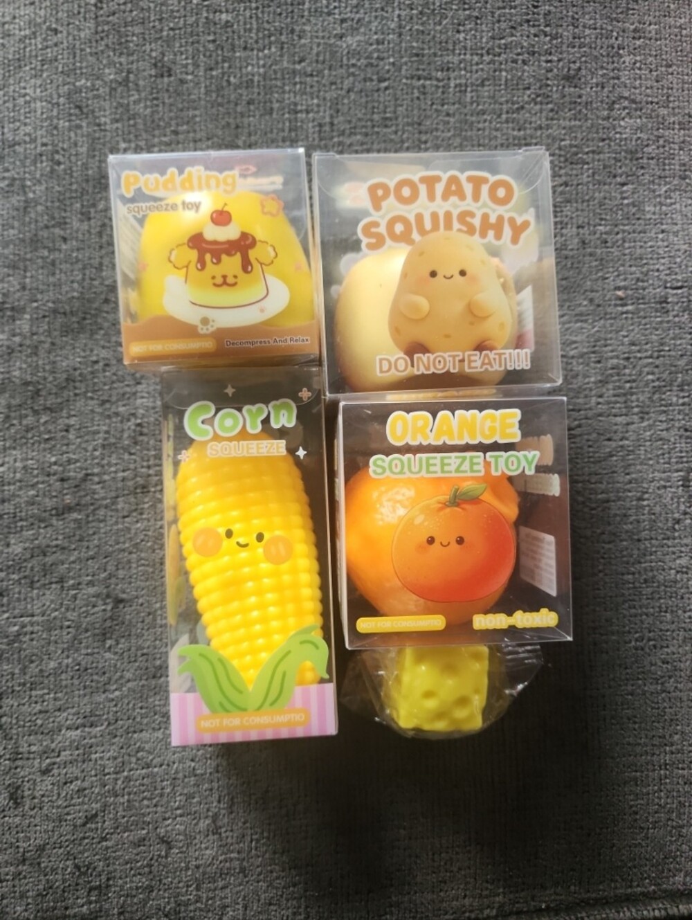 Food-Themed Squishy Squeeze Toy Bundle